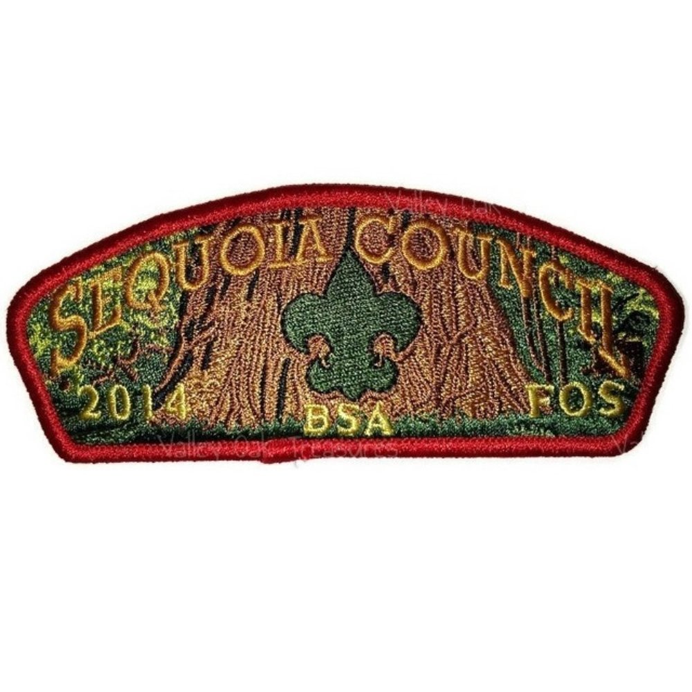 Limited Edition 2014 Sequoia Council BSA Friends of Scouting Shoulder Patch